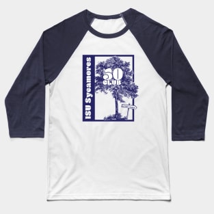 ISU Sycamore Theater 50 Club (Blue version) Baseball T-Shirt